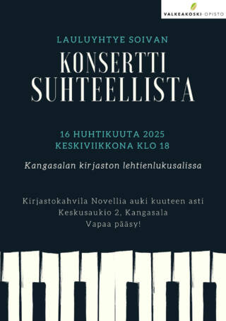 Konsertti Suhteellista-mainos.