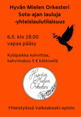 Hyvän mielen orkesteri -konserttimainos.