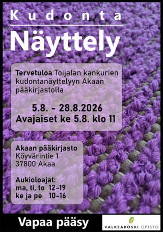 Kudontanäyttelyn mainos