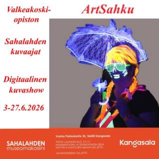 Sahalahden kuvaajien näyttelymainos